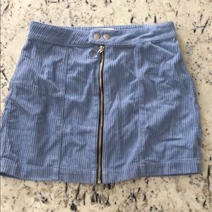 Pacsun corduroy baby blue skirt